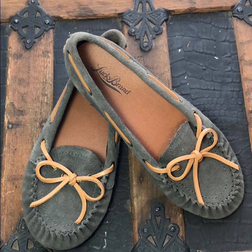 LUCKY BRAND Womens ABELLE2 Cow Split Suede